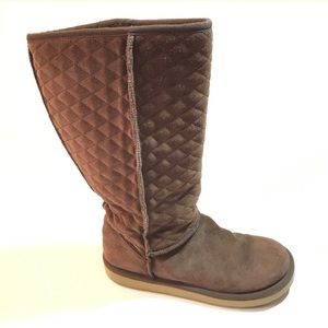 Bass Antero Quilted Leather Winter Boots Sz 8M
